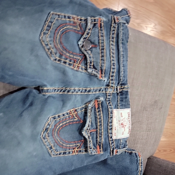 True Religion Denim Jeans with Red Accents - Picture 1 of 5